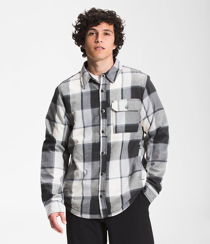The North Face Campshire Mens Shirt Black/White 921384-CTQ